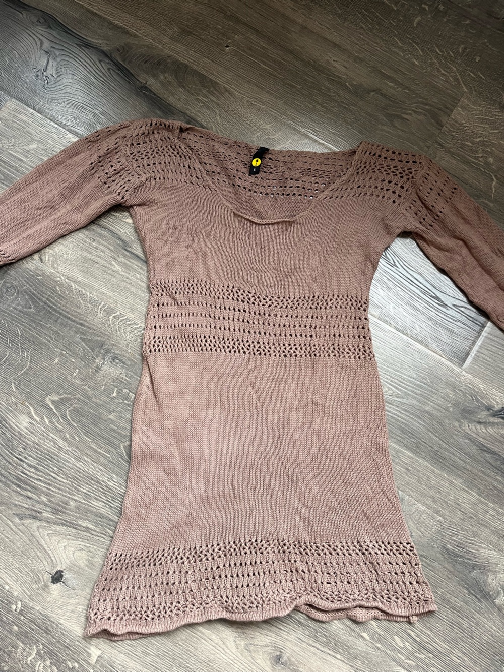 Women’s Knit Scoop Neck Dress in Taupe